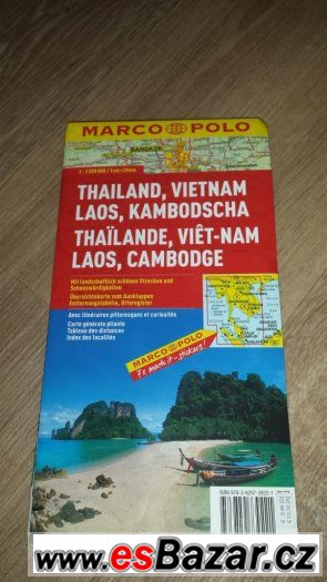 Mapa Thajsko – fotografie 1