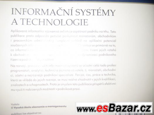 Informační systémy a technologie, VŠEM, 494 stran – fotografie 3