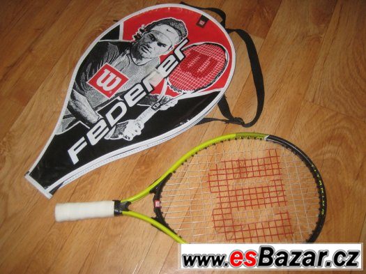 Dětská tenisová raketa Wilson Titanium Roger Federer - 19" – fotografie 2