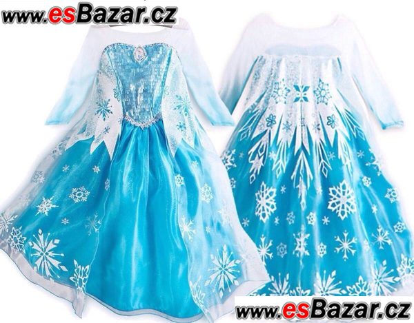Set 1 - FROZEN-Ledové království. (šaty + korunka) - vel 100 – fotografie 2