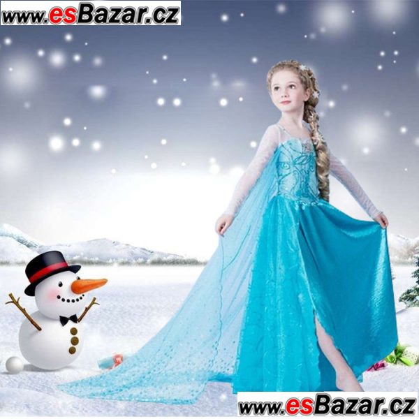 Set 2 - FROZEN-Ledové království. (šaty + korunka) - různé velikosti – fotografie 2