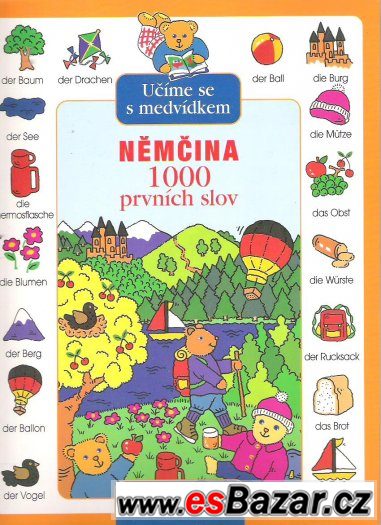 Kniha Němčina 1000 Prvních sov. Učíme se s medvídkem – fotografie 1