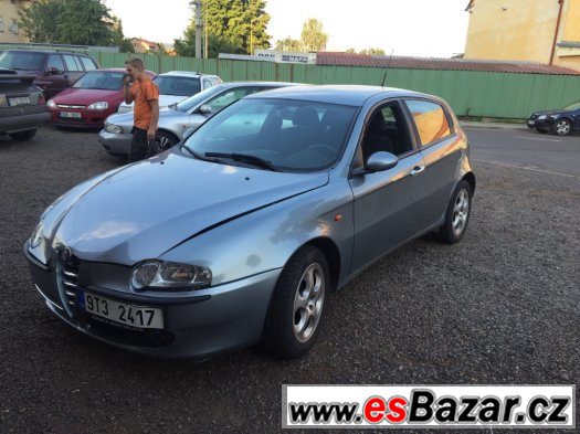Alfa 147 1.6 2001 plne pojizdna 140 tis najeto – fotografie 2