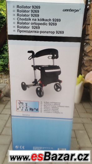 Prodám chodítko/sedátko pro důchodce - ROLLATOR – fotografie 1