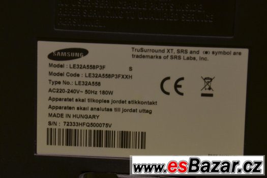 82cm FULL HD LCD TV Samsung LE32A556 – fotografie 5