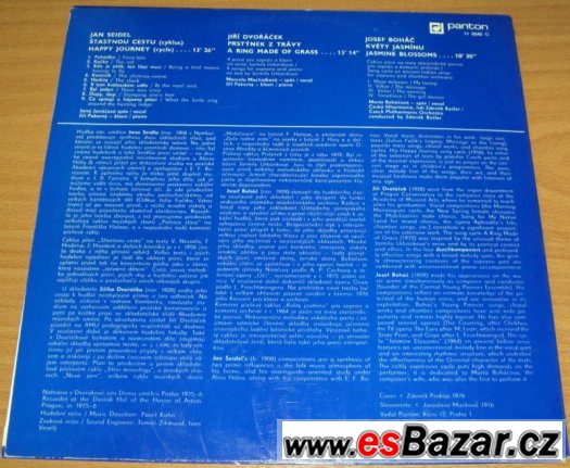 LP:  Jan SEIDL / Jiří DVOŘÁČEK / Josef Boháč - 1975-76 – fotografie 2