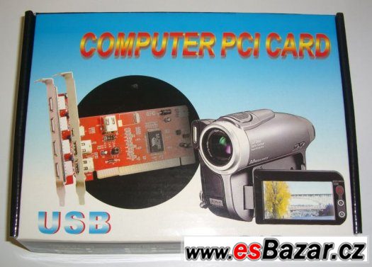 5 USB porty navíc - USB řadič se pěti sloty USB2.0 – fotografie 2