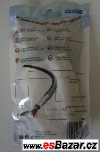 USB propojovací kabel A-B, 5m - tiskárna, skener... za 50 Kč – fotografie 3