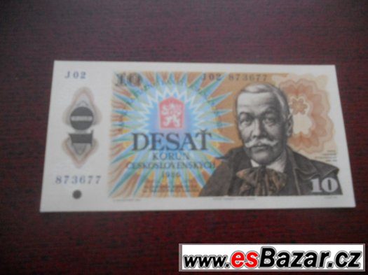 DESET KORUN Československých 1986 - UNC - – fotografie 1