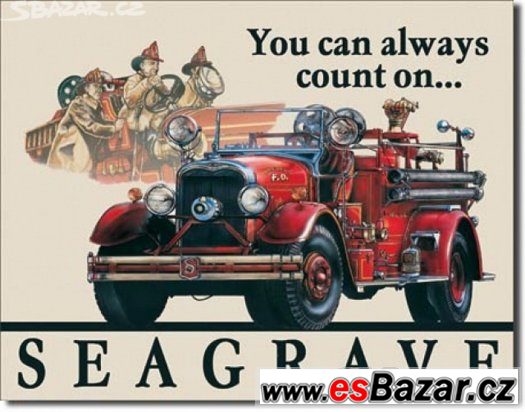SEAGRAVE - plechová cedule 410x320mm – fotografie 1