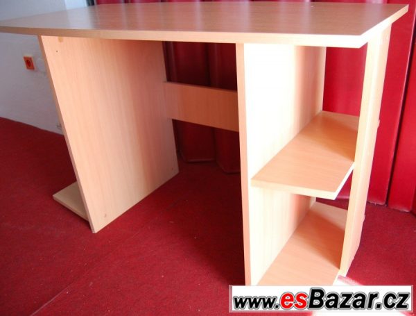 Stůl PC světlý buk 118x56cm – fotografie 3