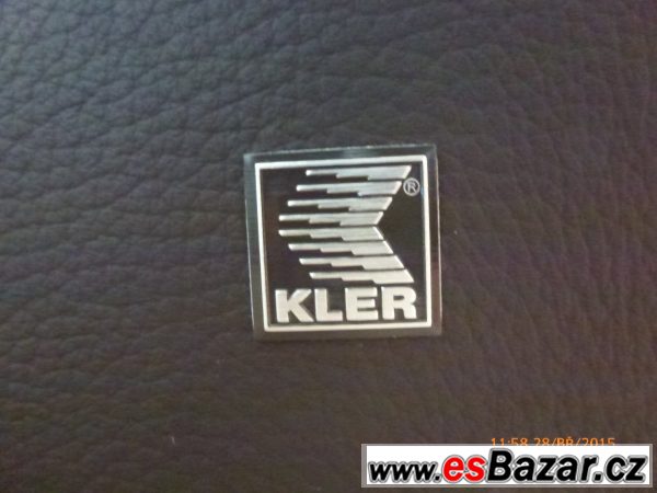 Kler, rozkladaci sedačka, kůže – fotografie 3