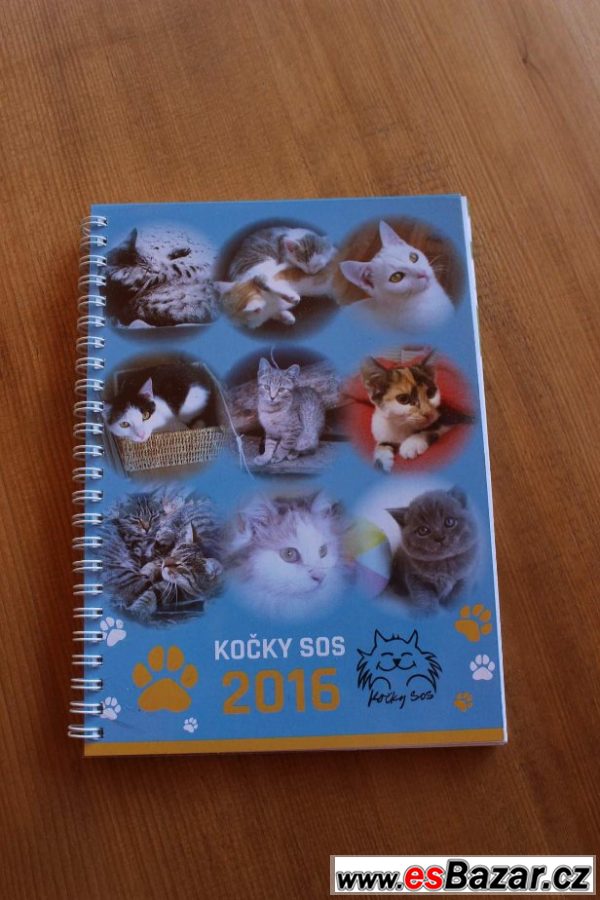 Kočičí kalendář a diář 2016 – fotografie 5
