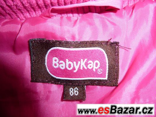 Zimní "přechodová" bunda,vel.86, zn:BabyKap – fotografie 3