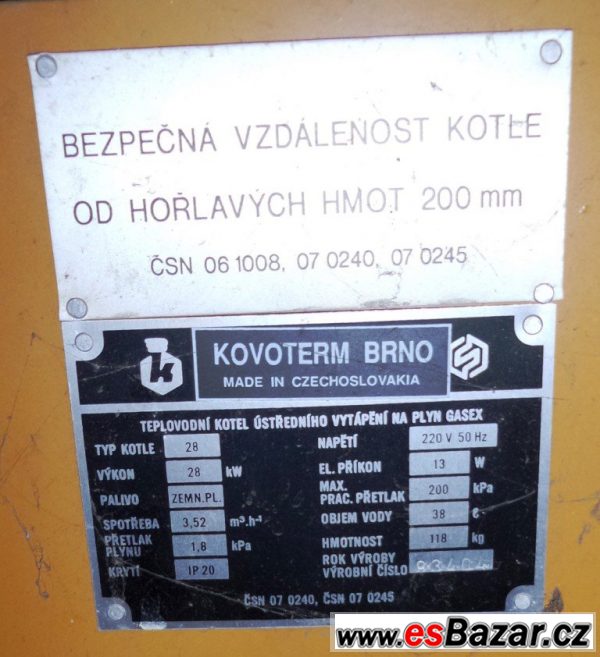 Kombi boiler a plyn. kotel – fotografie 5