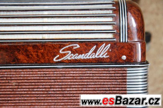 Knoflíková harmonika zn. Scandalli ze 40. let - JAKO NOVÁ – fotografie 4