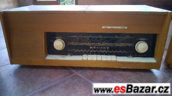 Rádio s gramofonem + 2 reprobedny – fotografie 2