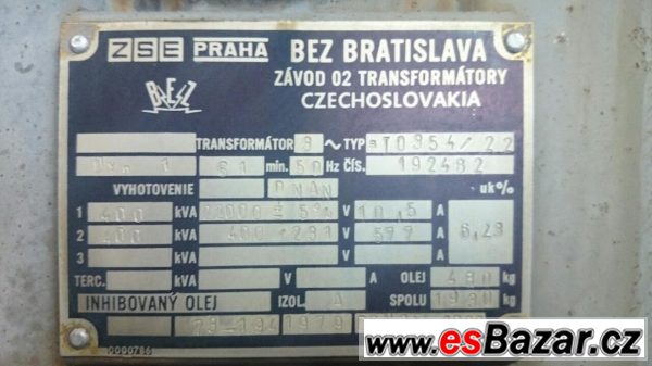 Transformátor 400 kVA – fotografie 2