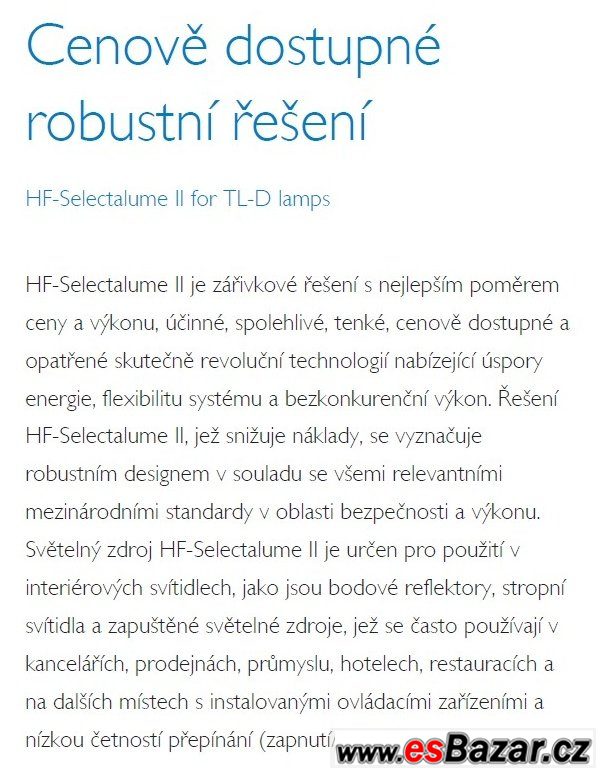 El. předřadník HF-S 236 TL-D II – fotografie 2