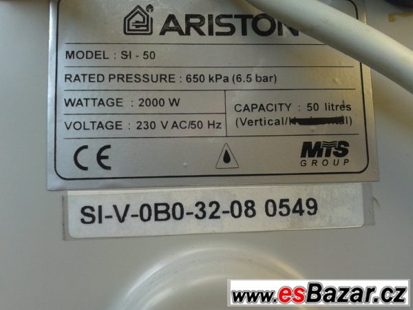 50l el.ohřívač vody Ariston – fotografie 2
