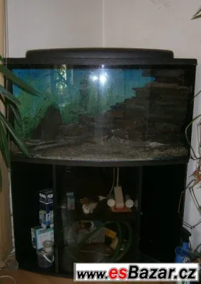 Akvárium set 180 litrů i se skříňí