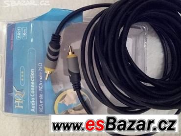 Audio kabel koaxiální 10m  – fotografie 1
