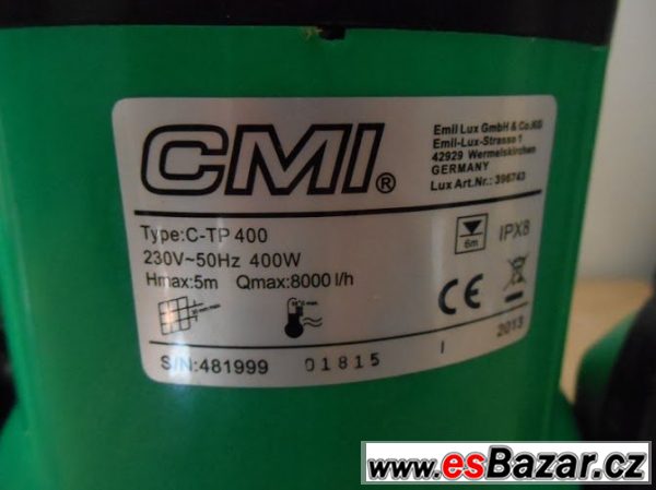 Čerpadlo CMI C-TP 400 – fotografie 3