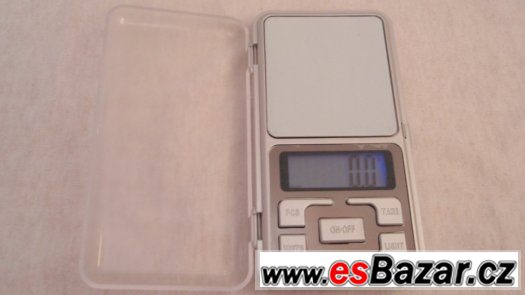 Kapesní digitalní váha přenosna 0.1g / 500g +3 baterie, nová – fotografie 4