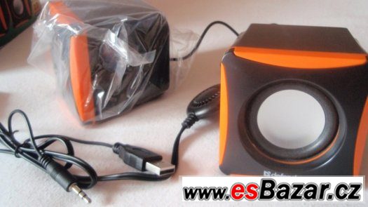 Přenosné reproduktory k notebooku 3,5 jack stereo 2.0 USB – fotografie 5