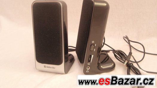 Reproduktory 3,5jack přenosné 2.0set, 4W na USB k PC, nové – fotografie 1