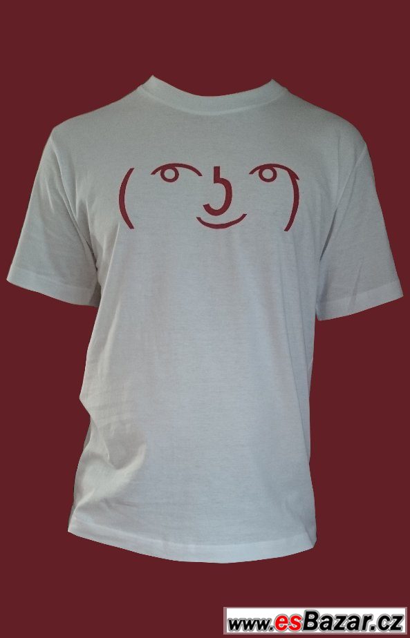 Vtipné unisex tričko Lenny Face – fotografie 1