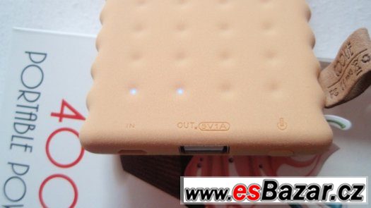 Externí baterie nabíječka PowerBank 4000mAh pro mobil, nová – fotografie 5