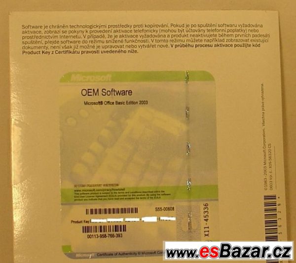 MS Office 2003 Basic (Word, Excel) – fotografie 2