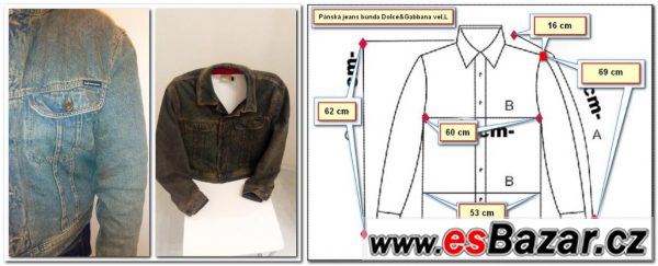Pánská jeans bunda Dolce & Gabbana – fotografie 4