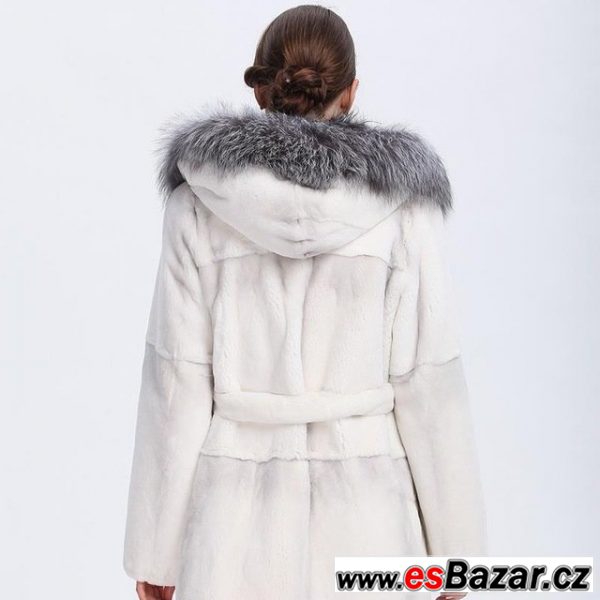 Lux.Norkový kožich - Silver Fox M/L – fotografie 4