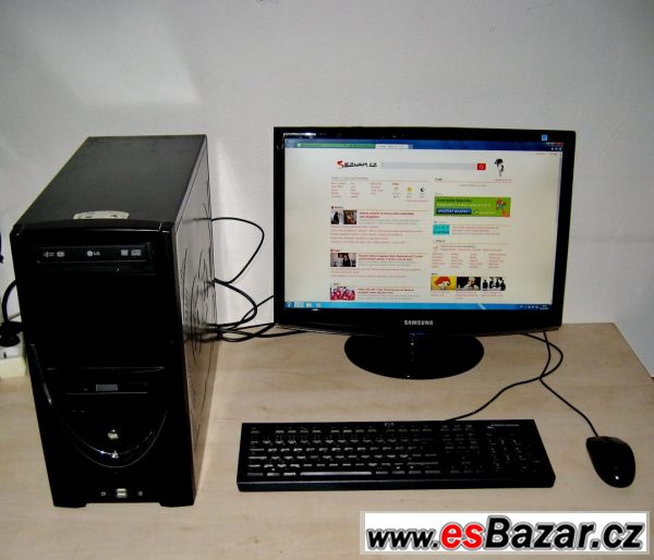 Komplet PC sestava vč. 22” LCD – fotografie 1