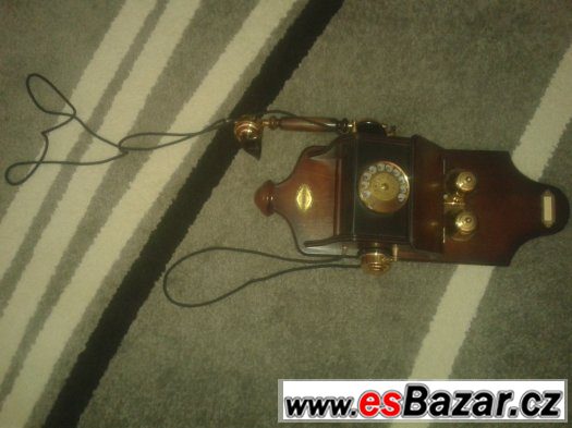Nastenny stary telefon RUCNE VYRABENY – fotografie 2