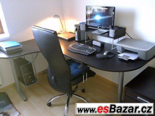 Kancelářský PC stůl + kontejner – fotografie 1