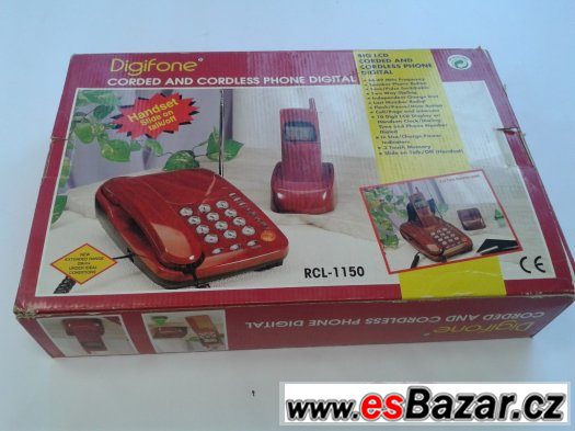 Set pevný telefon + bezdrátový telefon. – fotografie 2