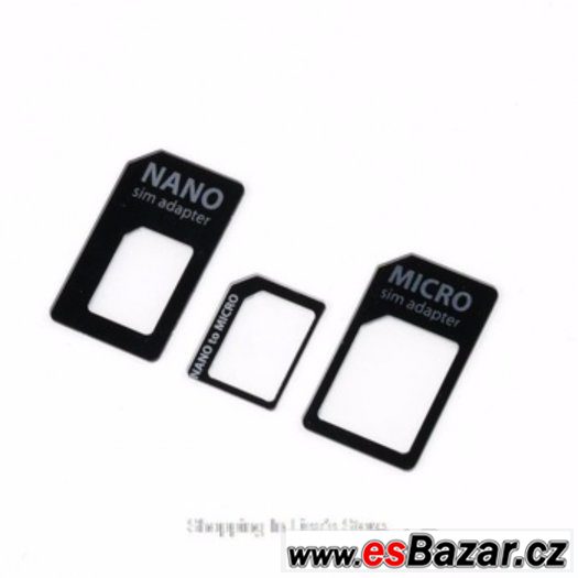 3 v 1 - Micro/Nano SIM Adaptér – fotografie 1