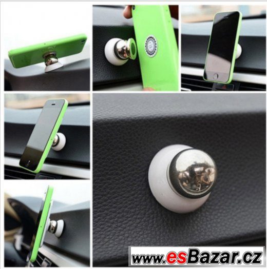 Magnetický držák navigace, mobilu, tabletu – fotografie 2