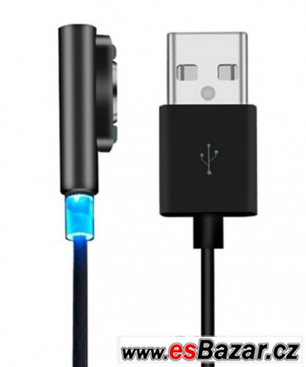 LED NABÍJECÍ magnetický kabel SONY Xperia řady Z1,2,3compact – fotografie 1