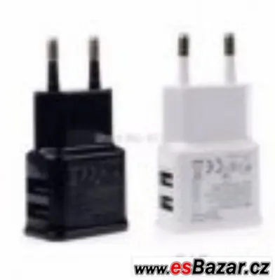 USB síťová nabíječka 2 A se dvěma porty, univerzální - NOVÁ