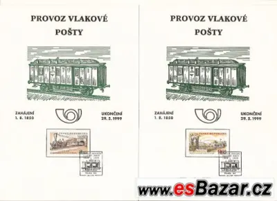 Korespondenční lístky včetně známek