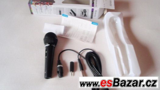 Karaoke Mikrofon kabel 5m s 3,5jack, dynamický, audio, nové – fotografie 2