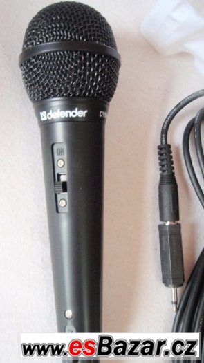 Karaoke Mikrofon kabel 5m s 3,5jack, dynamický, audio, nové – fotografie 3