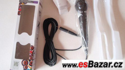 Karaoke Mikrofon kabel 5m s 3,5jack, dynamický, audio, nové – fotografie 5