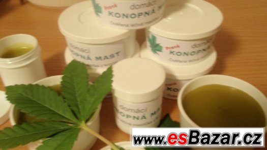 Pravá domácí mast z konopí léčivá, včelařský vosk, 100ml – fotografie 1