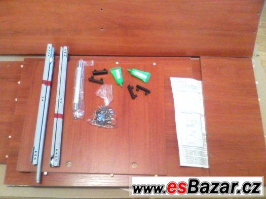 Psací počítačový stůl PC stolek s šuplíkem, složený, nový – fotografie 5