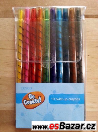 Voskovky 10 twist-up crayons – fotografie 1